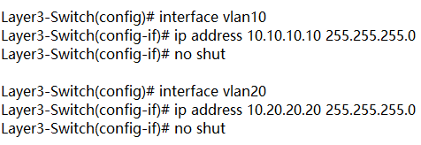 inter VLAN routing configuration 6